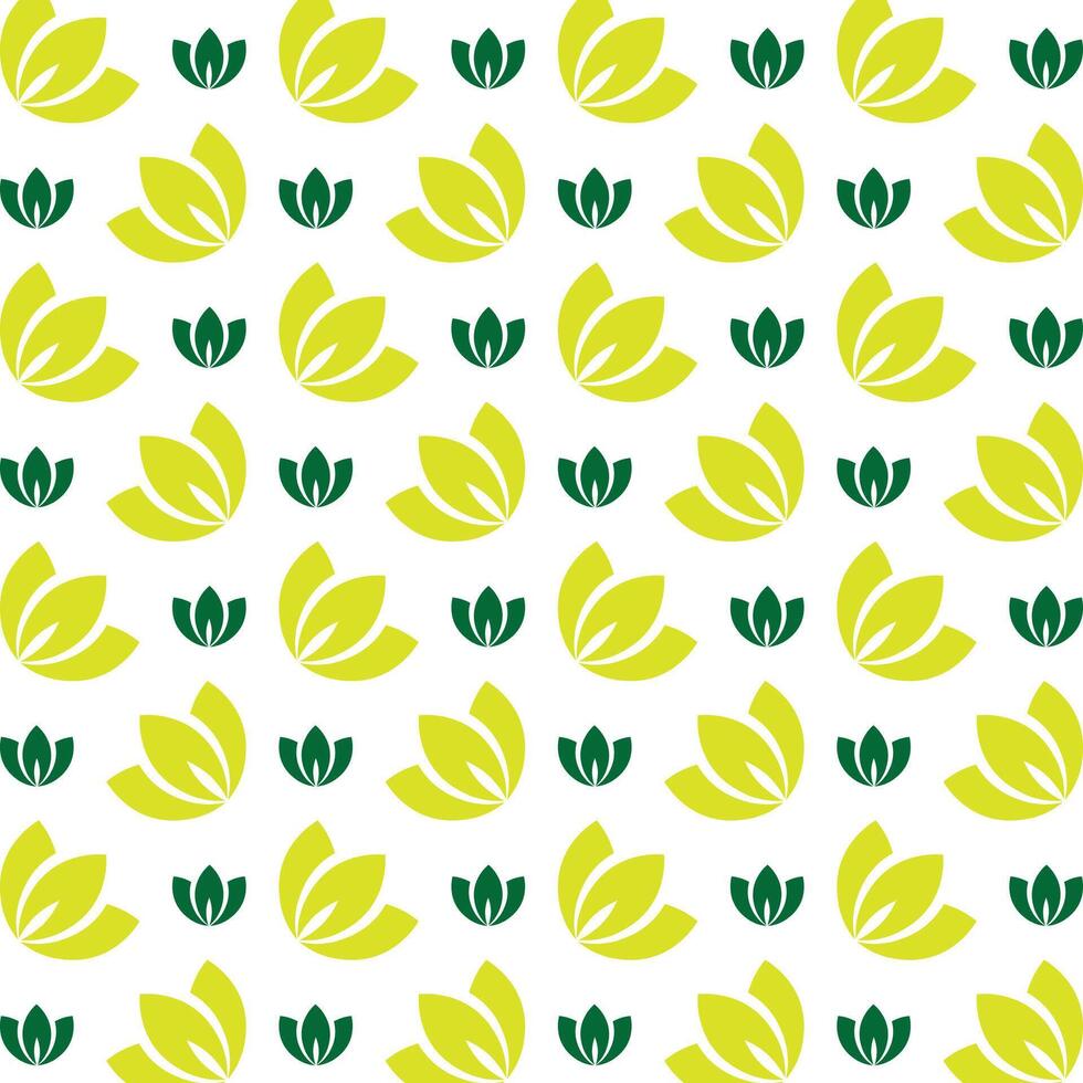 Green leaf skilled trendy multicolor repeating illustration design vector