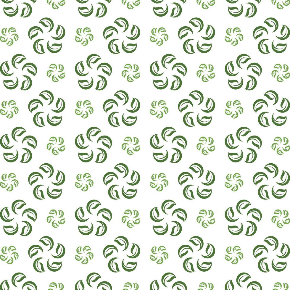Circle leaf adaptable trendy multicolor repeating illustration background design vector