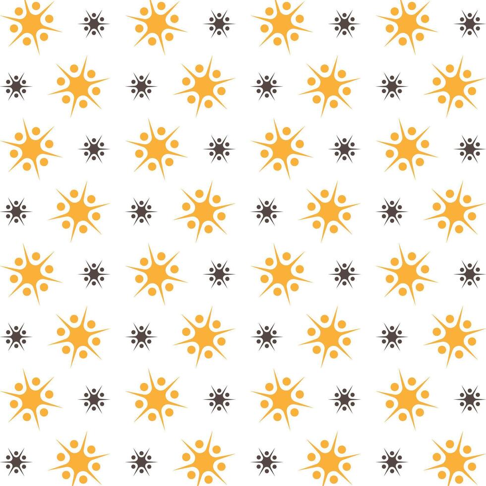 Star adaptable trendy multicolor repeating illustration background design vector