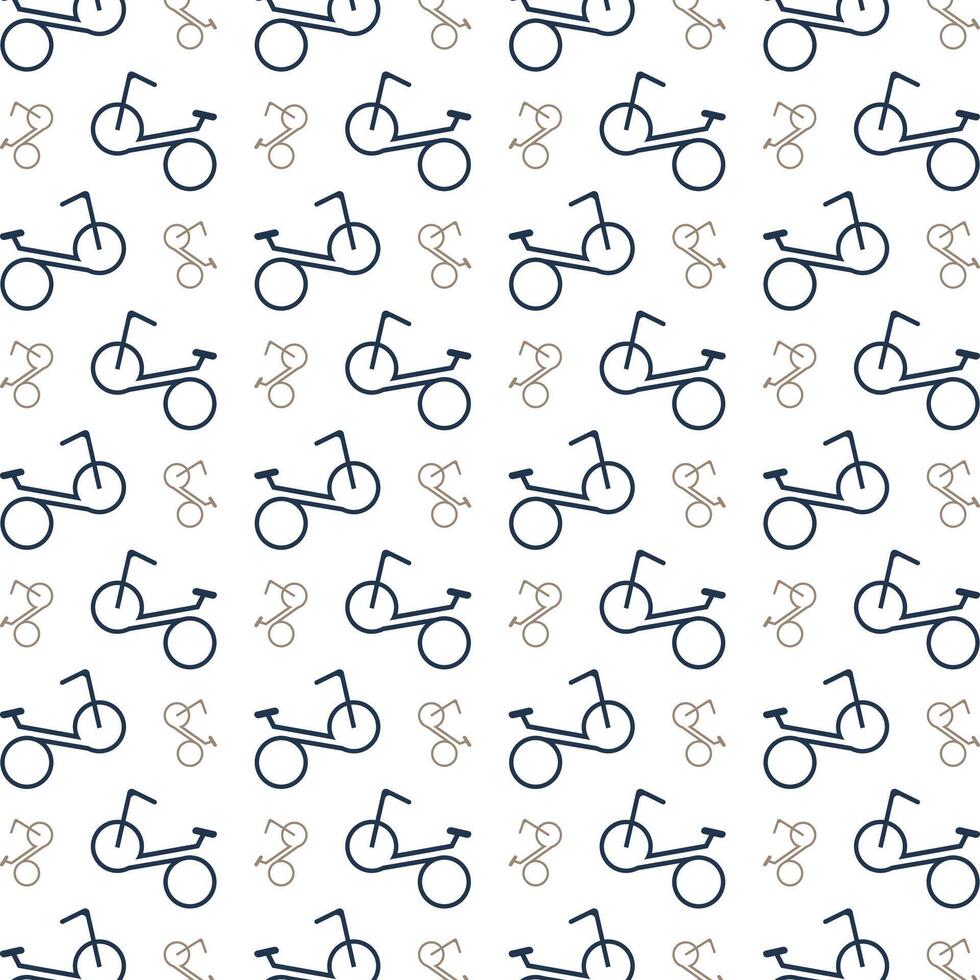 Cycle skilled trendy multicolor repeating illustration design vector