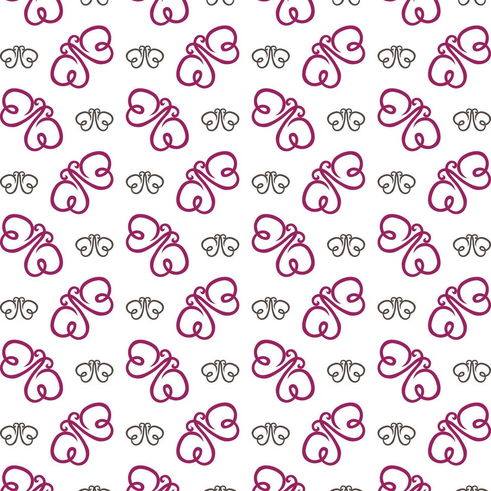 Butterfly sly trendy multicolor repeating pattern illustration background design vector