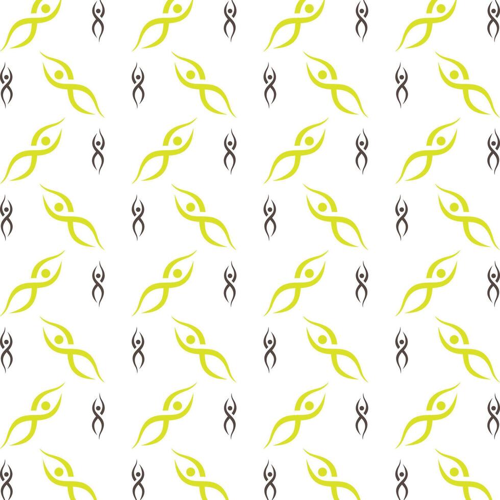 Person athletic trendy multicolor repeating pattern illustration background design vector