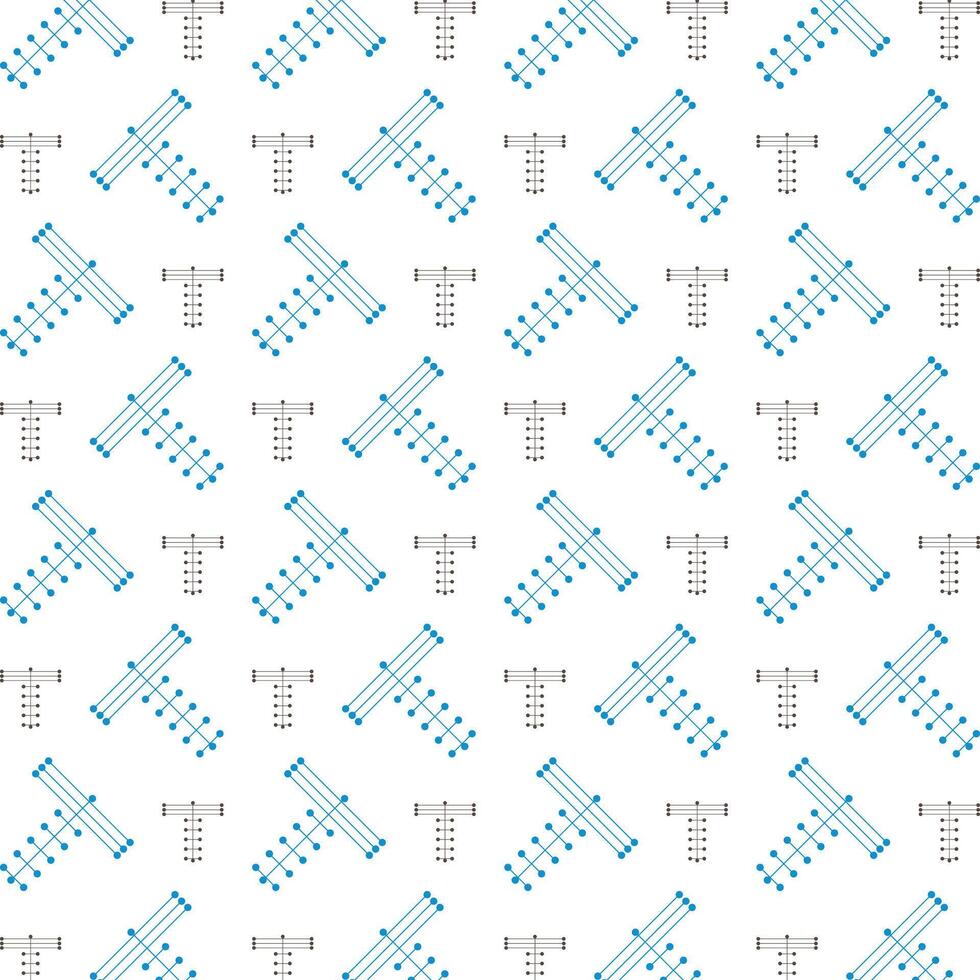 T letter athletic trendy multicolor repeating pattern illustration background design vector
