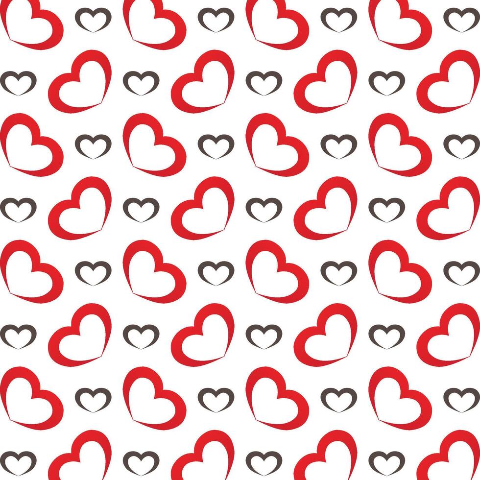 Heart shape athletic trendy multicolor repeating pattern illustration background design vector