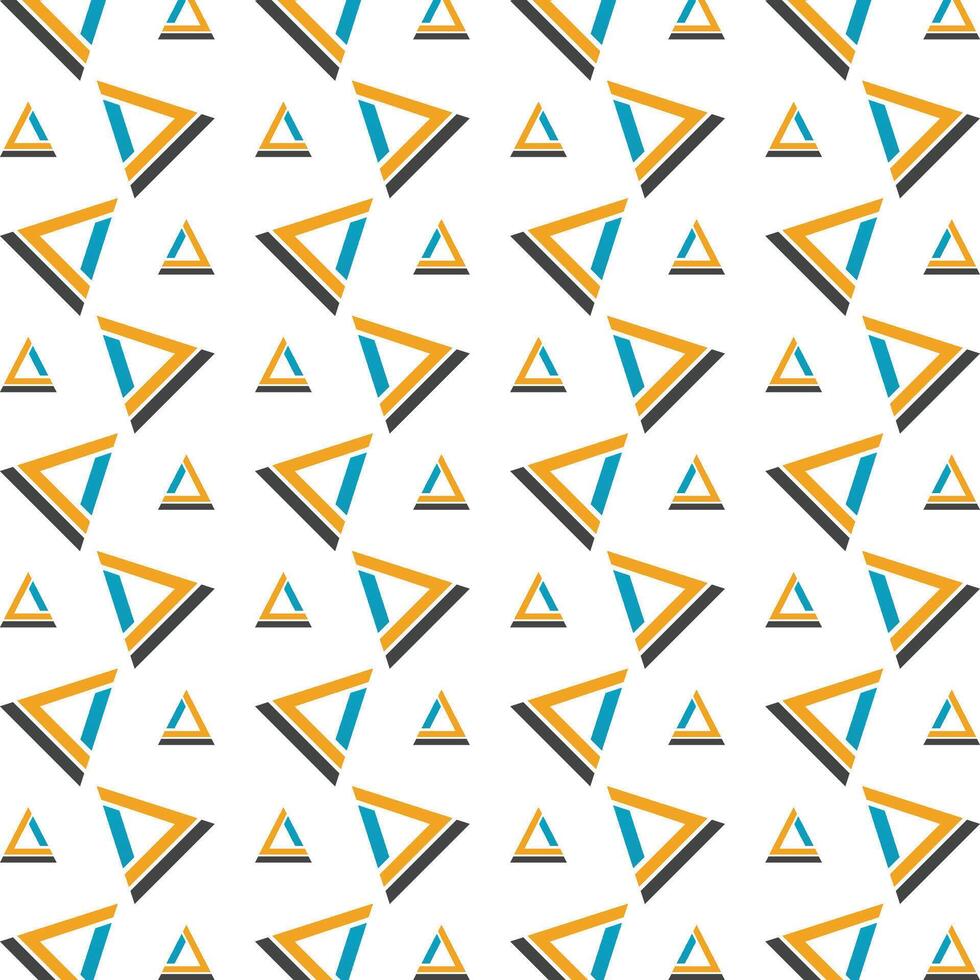 Triangle athletic trendy multicolor repeating pattern illustration background design vector