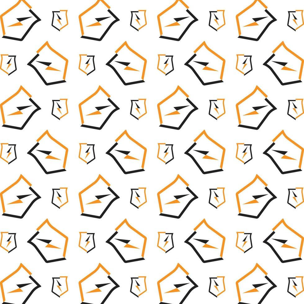 Shield guard athletic trendy multicolor repeating pattern illustration background design vector