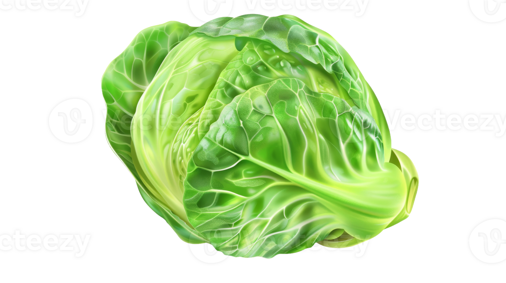 Realistic stock photo of Brussels sprouts on the transparent background, Format png