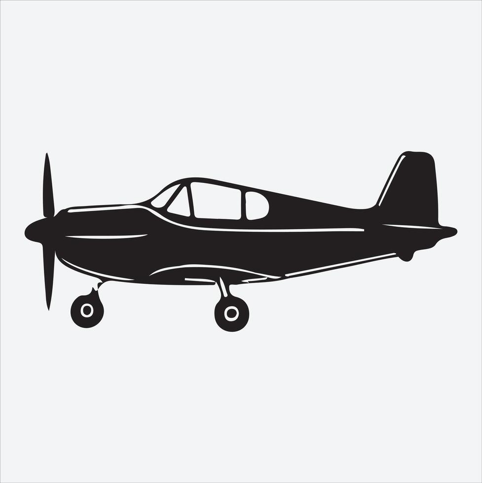 drawing of a plane silhouette with skywriting. vector
