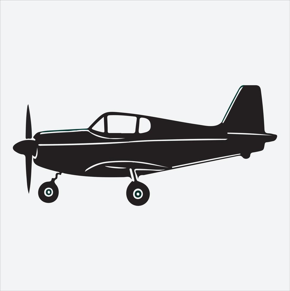 drawing of a plane silhouette with skywriting. vector