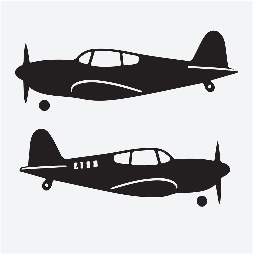 drawing of a plane silhouette with skywriting. vector