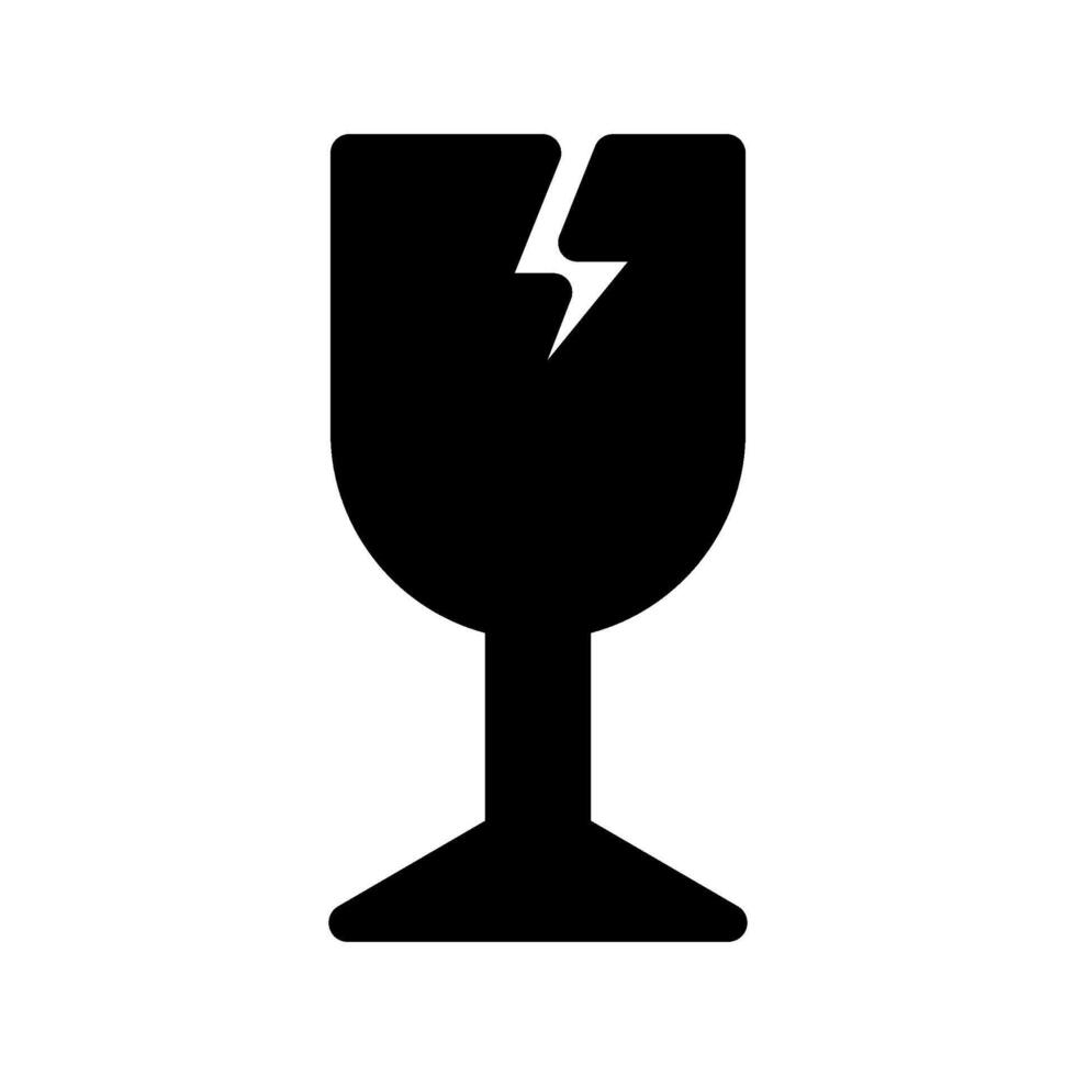 Fragile Icon Symbol Design Illustration vector