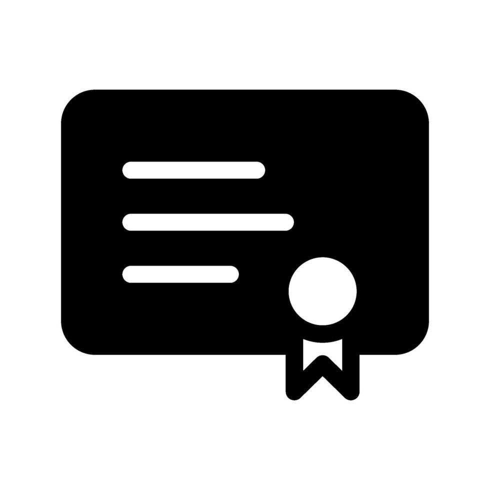 Certificate Icon Symbol Design Illustration vector