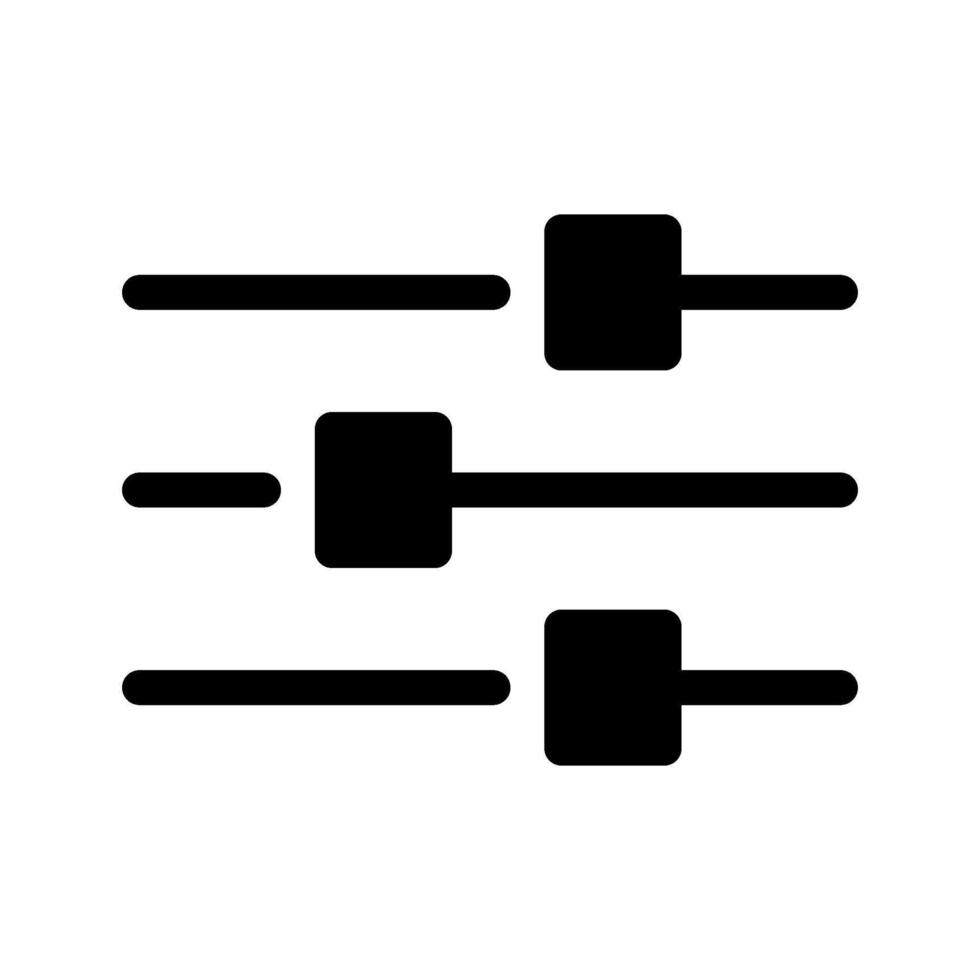 Equaliser Icon Symbol Design Illustration vector