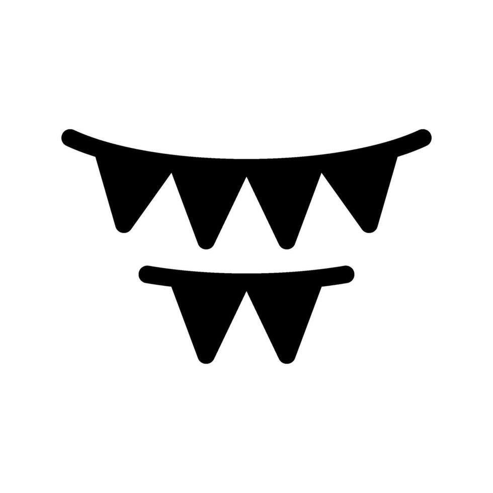 Bunting Icon Symbol Design Illustration vector
