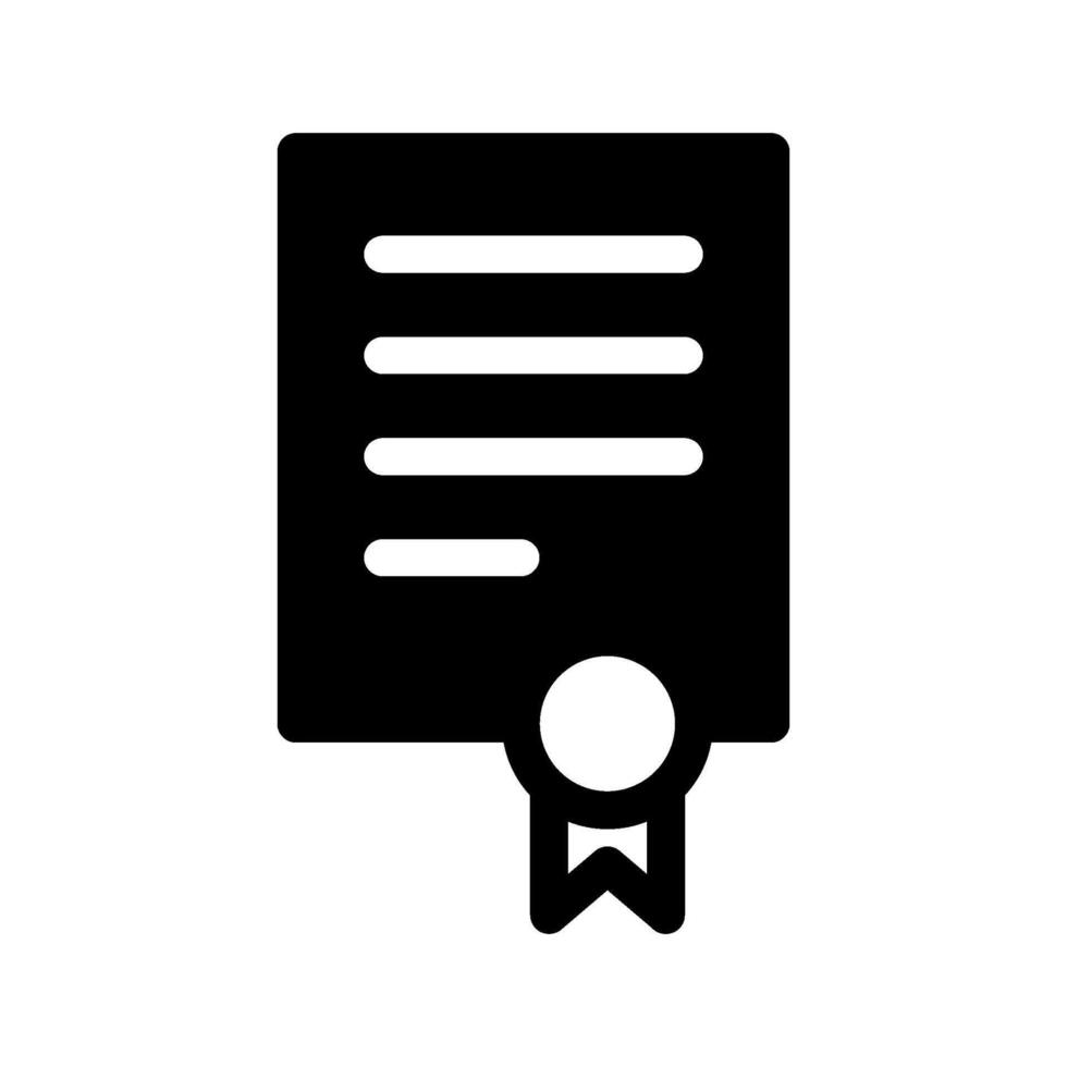 Certificate Icon Symbol Design Illustration vector