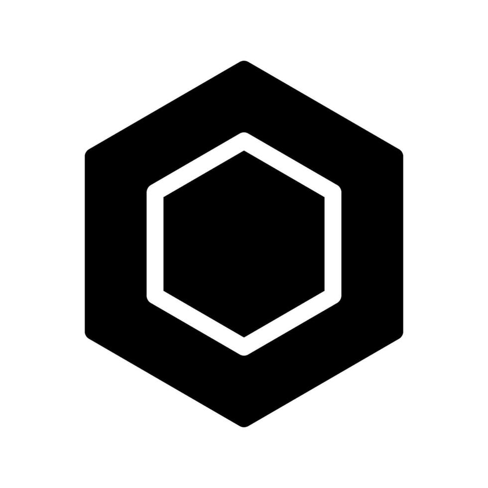 Hexagon Icon Symbol Design Illustration vector