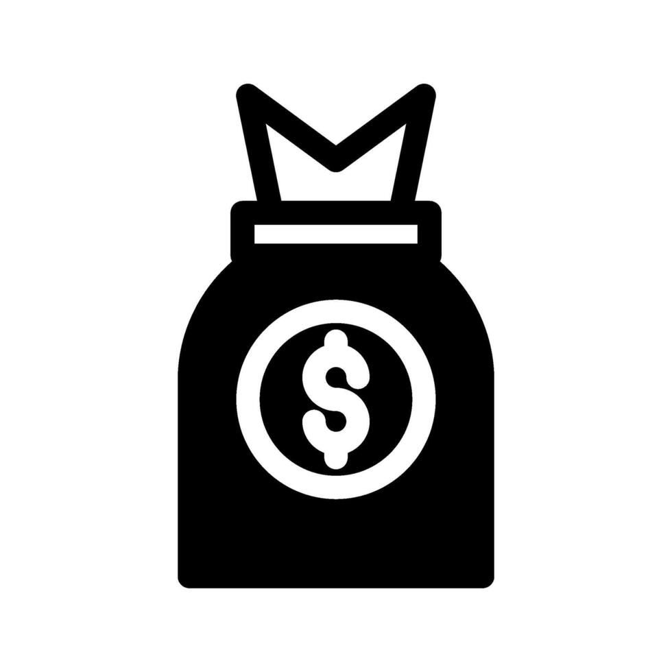 Money Bag Icon Symbol Design Illustration vector