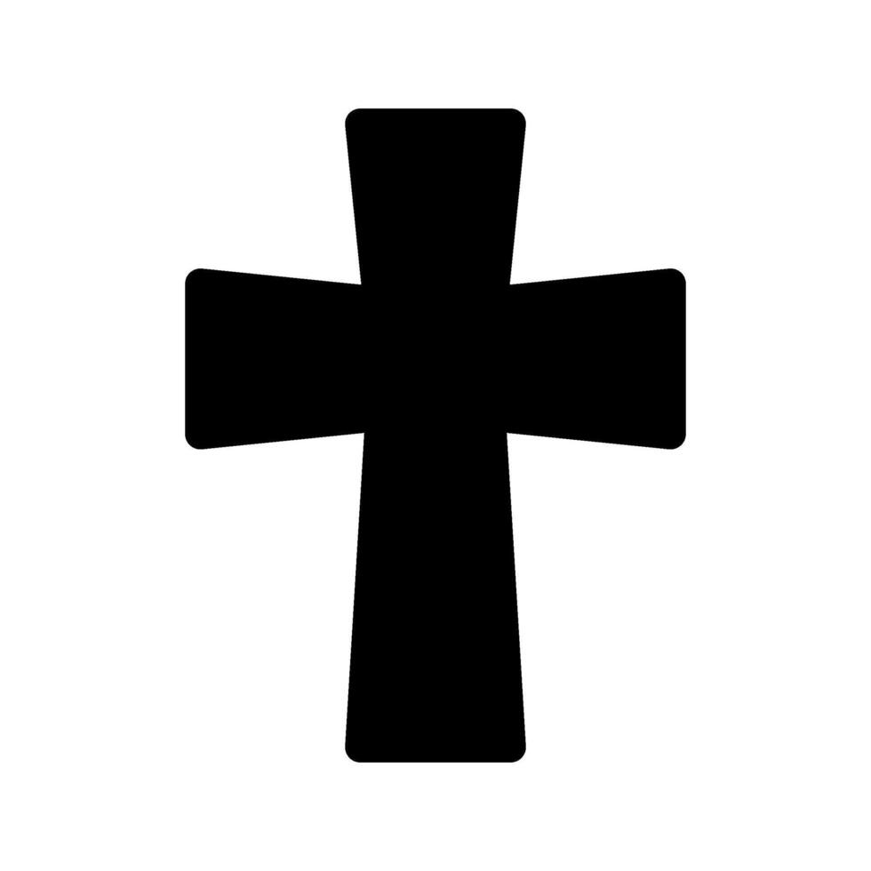 Christian Cross Icon Symbol Design Illustration vector