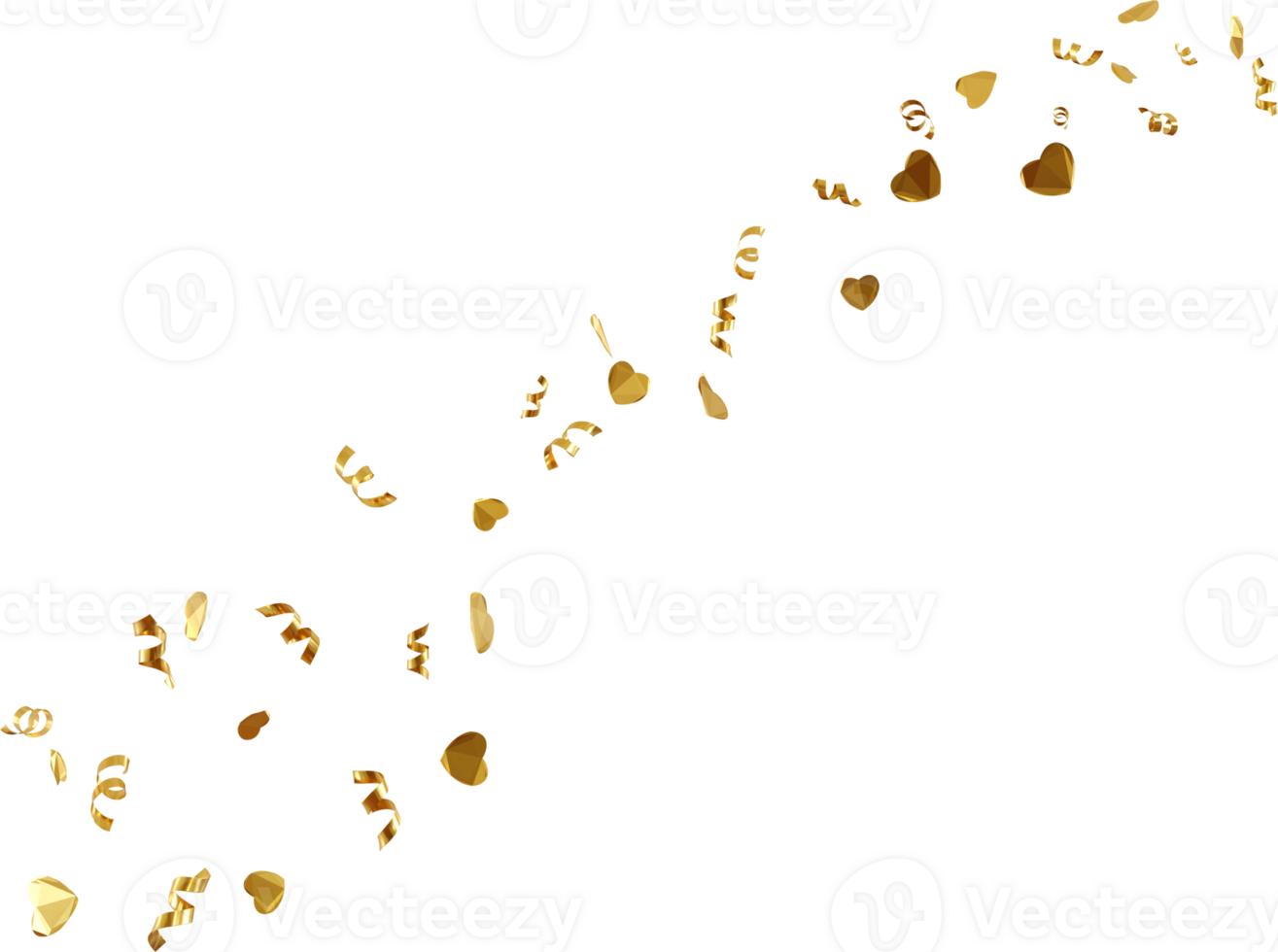golden confetti for party png