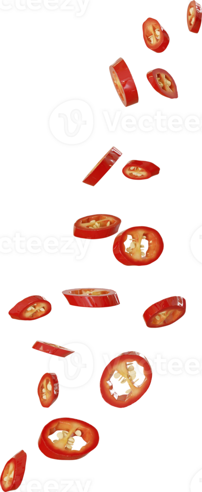 red chilli slices png