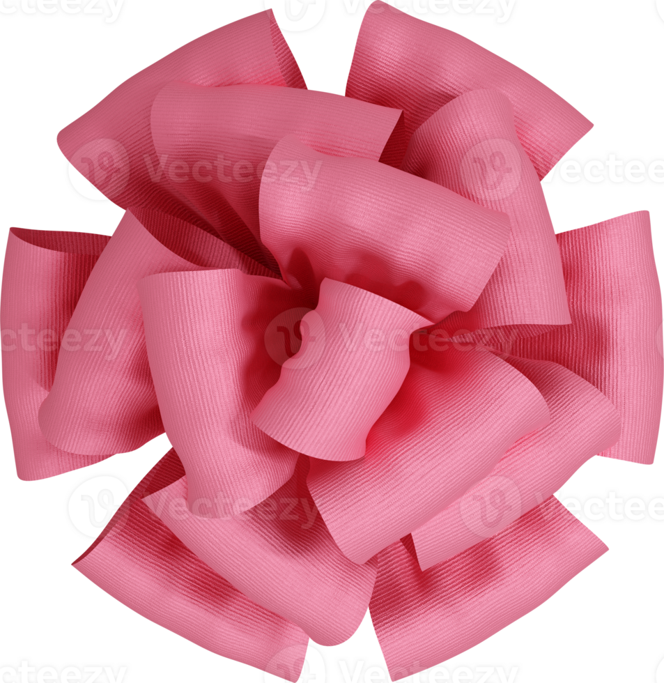 Pink ribbon tied png