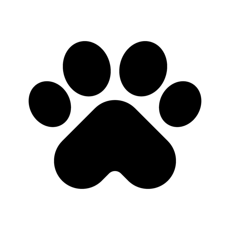 Paw Print Icon Symbol Design Illustration vector