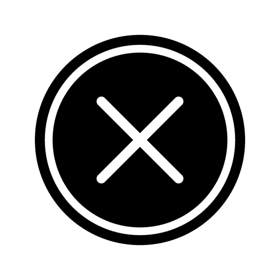 Cancel Icon Symbol Design Illustration vector