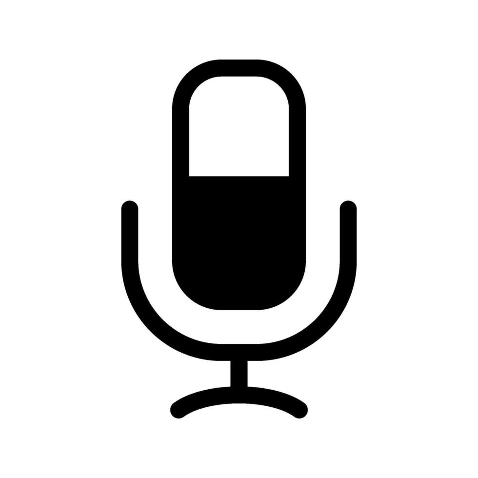Microphone Icon Symbol Design Illustration vector
