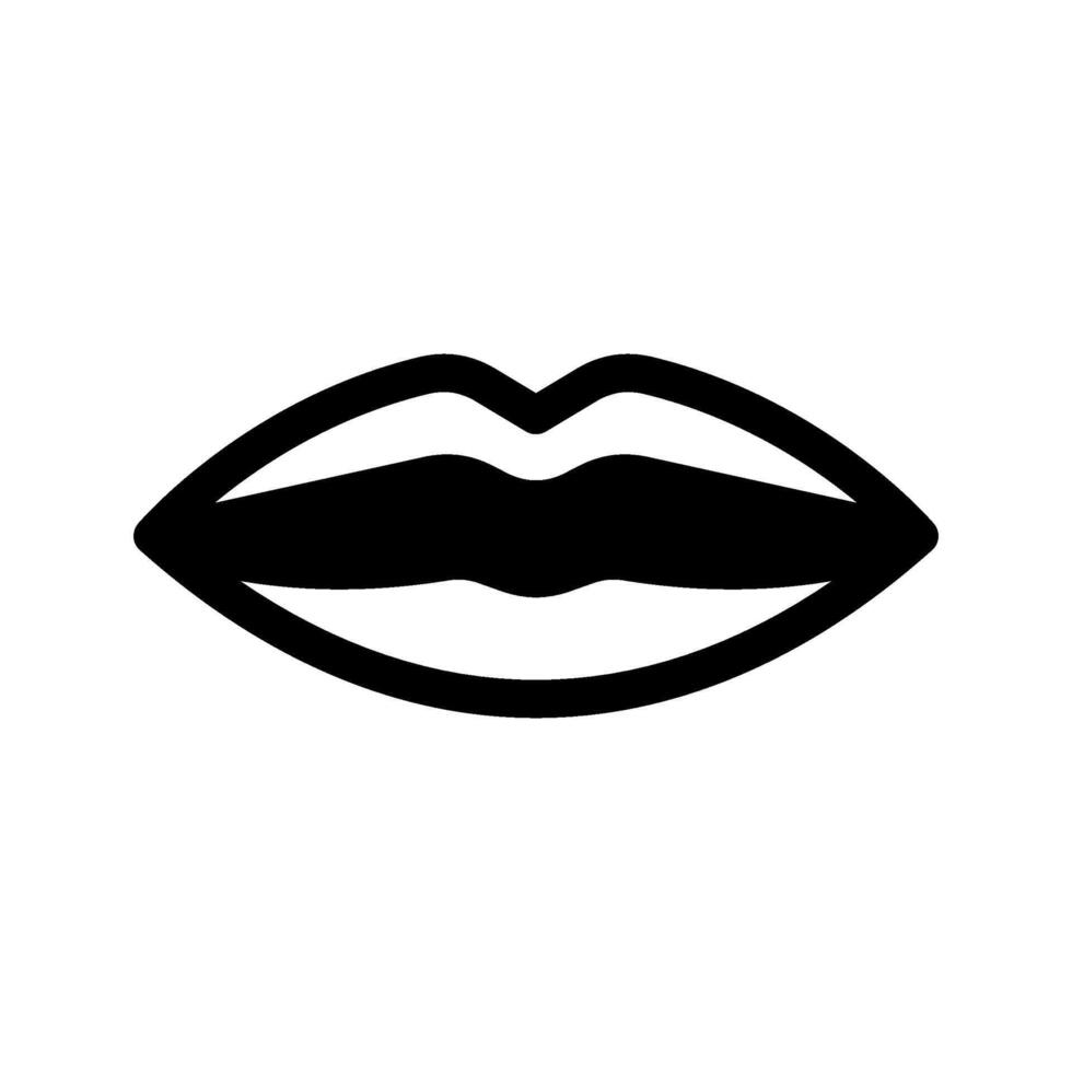 Glossy Lips Icon Symbol Design Illustration vector