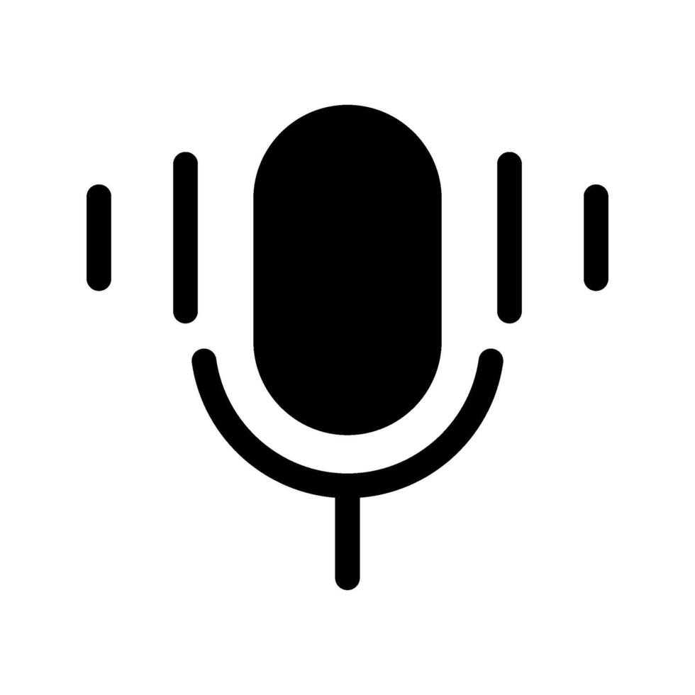 Microphone Icon Symbol Design Illustration vector