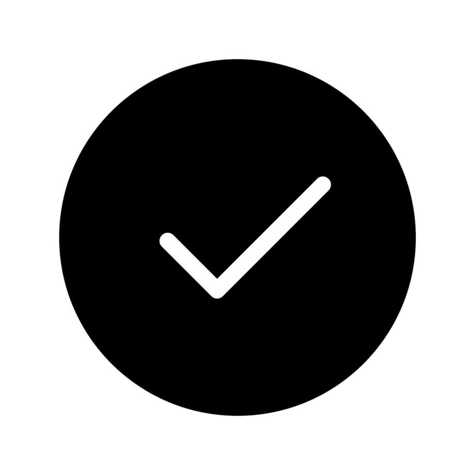 Check Mark Icon Symbol Design Illustration vector