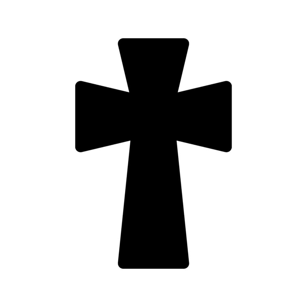 Christian Cross Icon Symbol Design Illustration vector