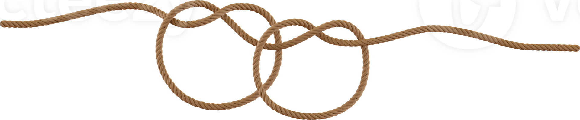 overhand knot rope png