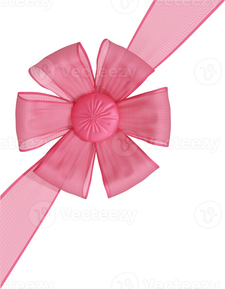 pink bow ribbon png