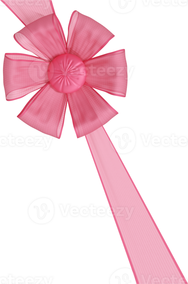 Realistic bow ribbon png