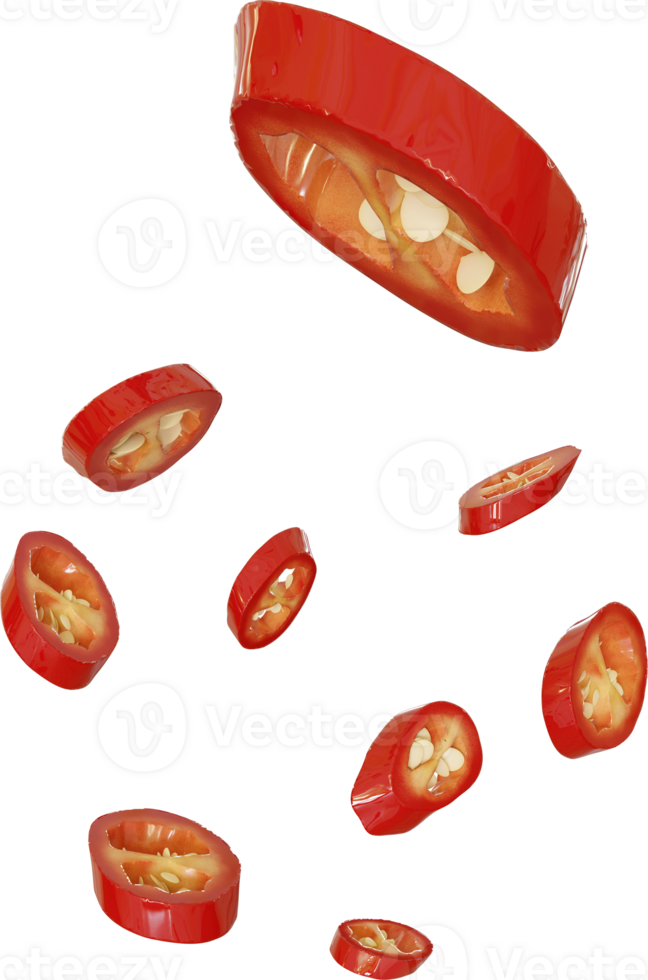 red chilli slices png