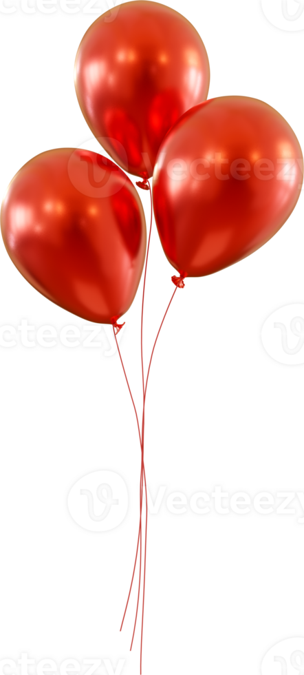 floating red balloons png