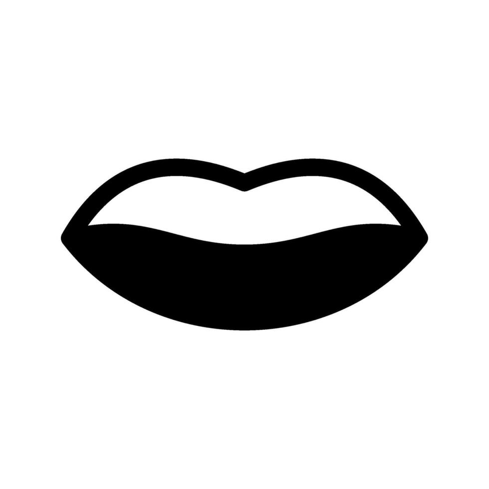 lustroso labios icono símbolo diseño ilustración vector