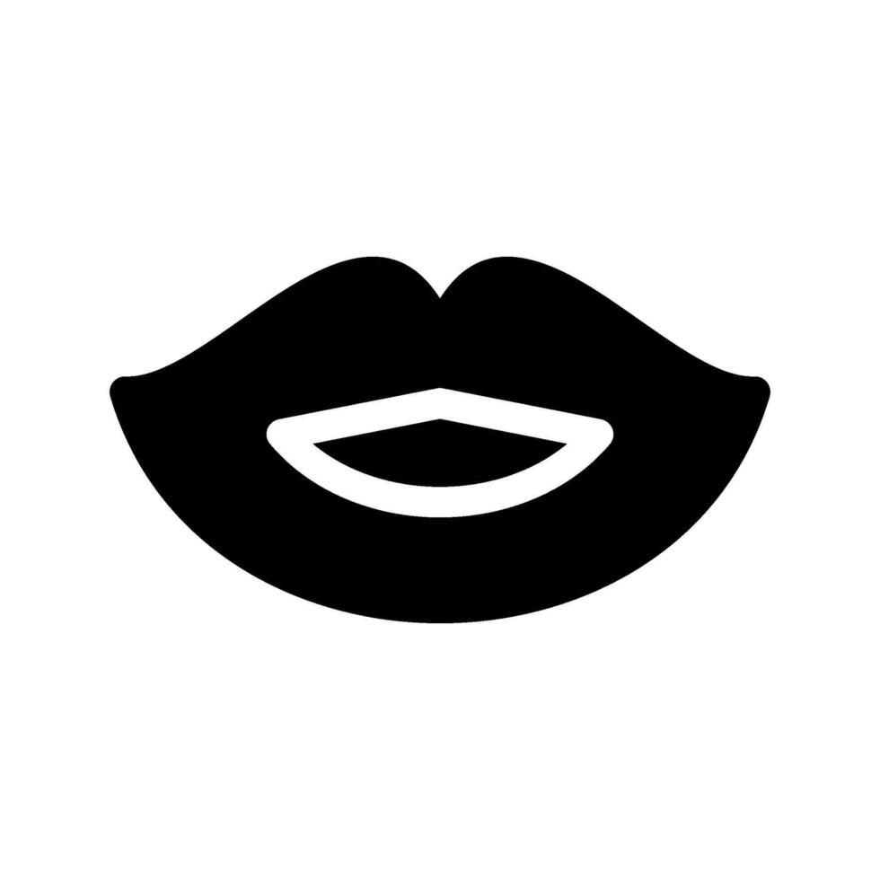 Glossy Lips Icon Symbol Design Illustration vector