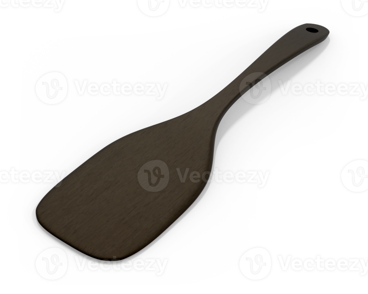 brown wooden spatula png