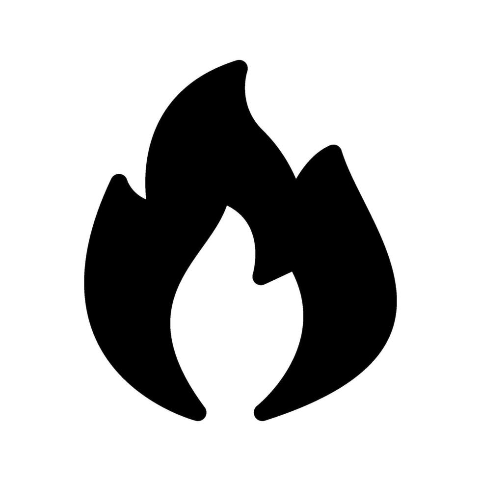 Flame Icon Symbol Design Illustration vector