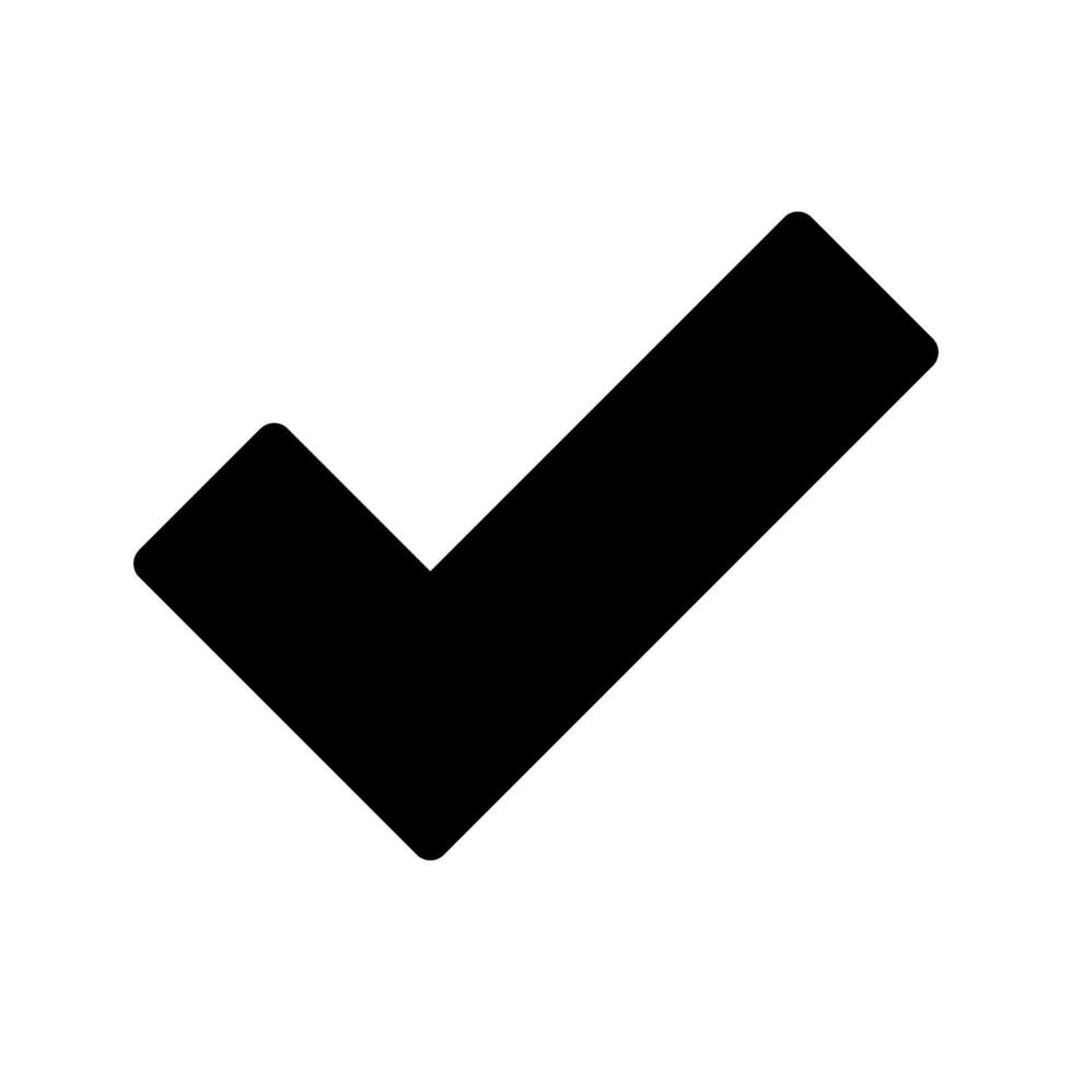 Checkmark Icon Symbol Design Illustration vector