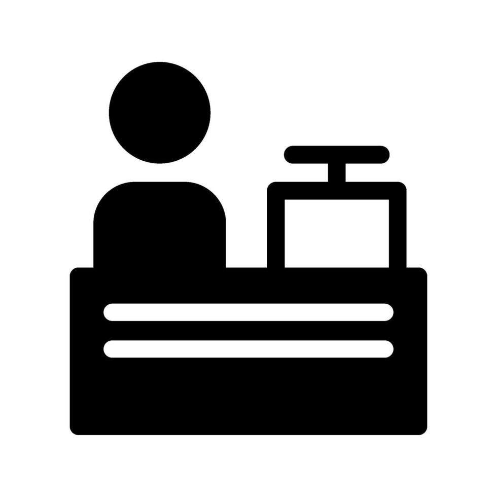 Cashier Icon Symbol Design Illustration vector