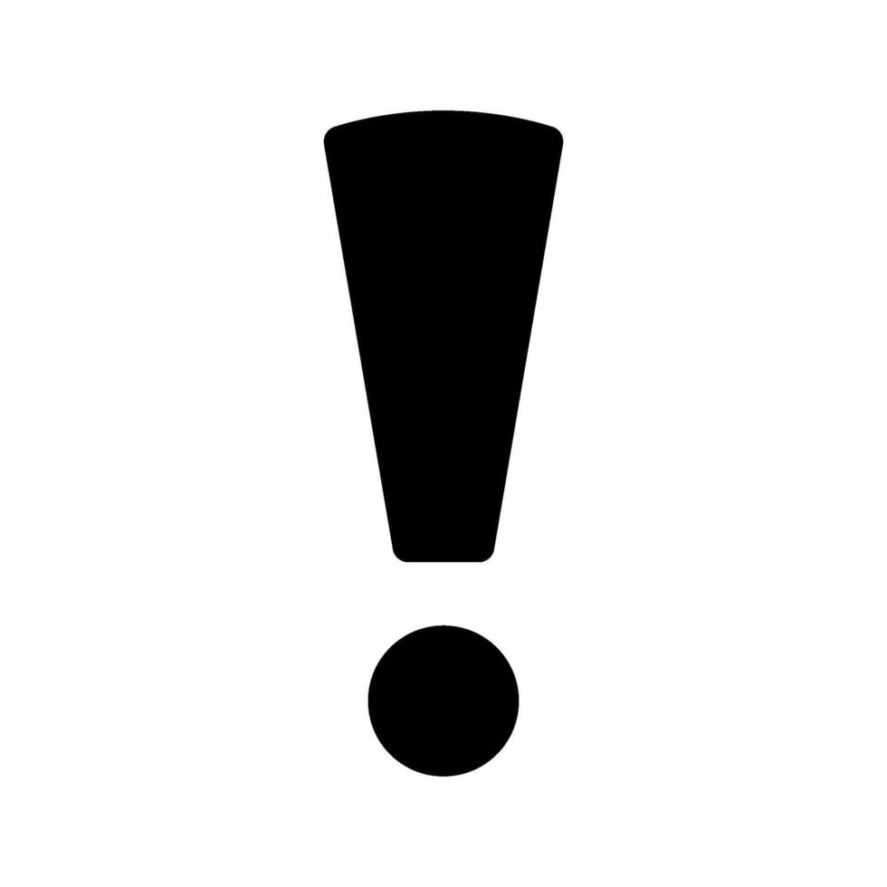 Exclamation Icon Symbol Design Illustration vector