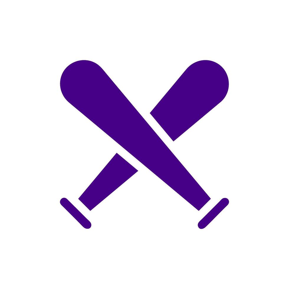 Sport fitness icon solid purple black vector