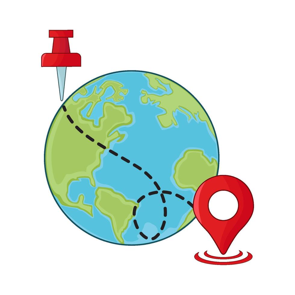 illustration of location pin vector