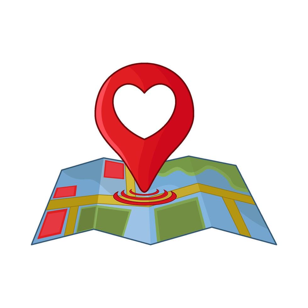 illustration of location map vector