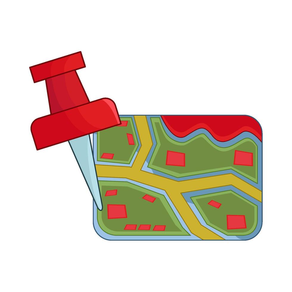 illustration of location map vector