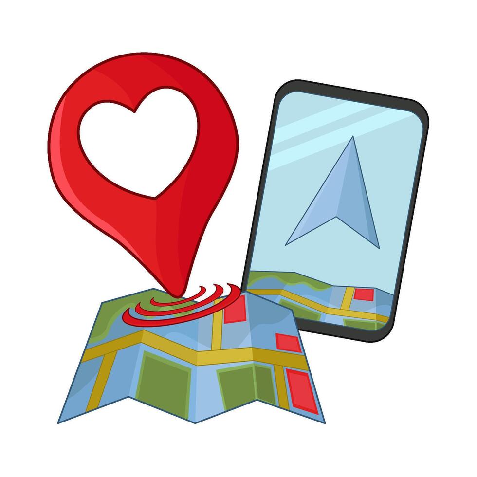 illustration of gps vector