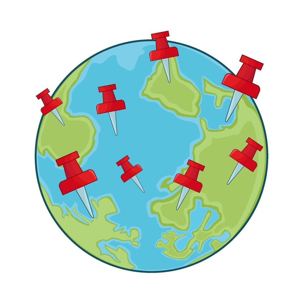 illustration of global location vector